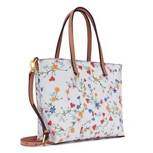 Tory Burch Floral Zip Tote_NWT
